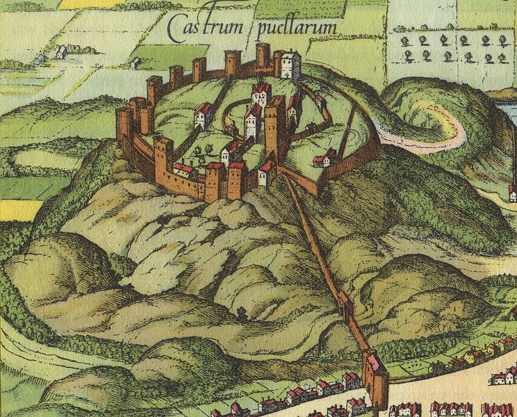 A late-16th-century depiction of Edinburgh castle