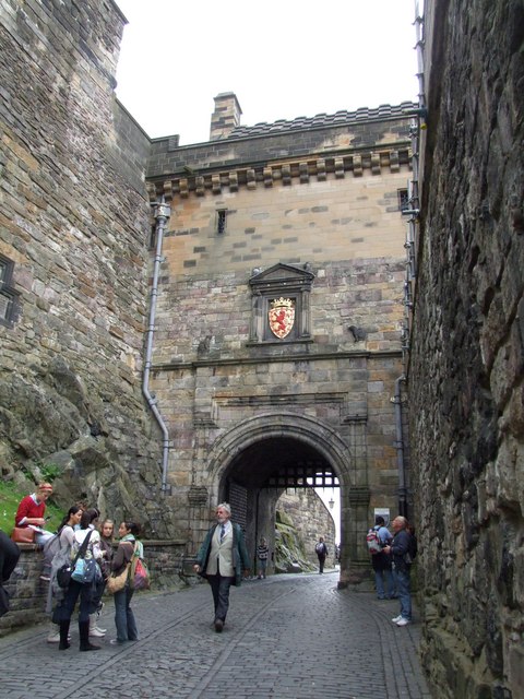 The Portcullis Gate in Edinburgh Castle.