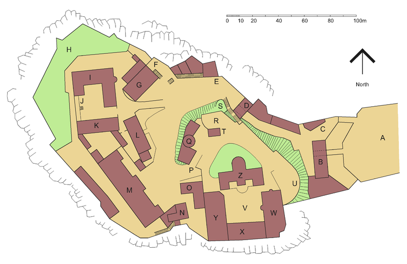 Plan of Edinburgh Castle.