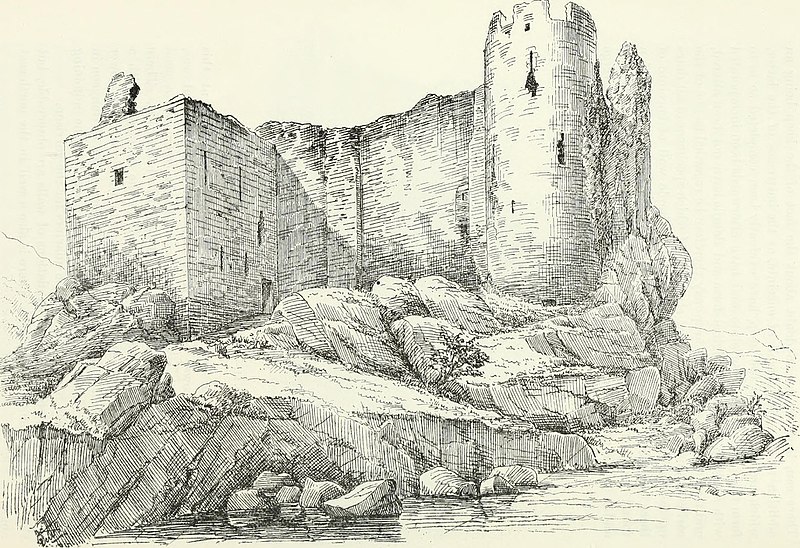 Castle Sween, view from North-East. David MacGibbon, Thomas Ross