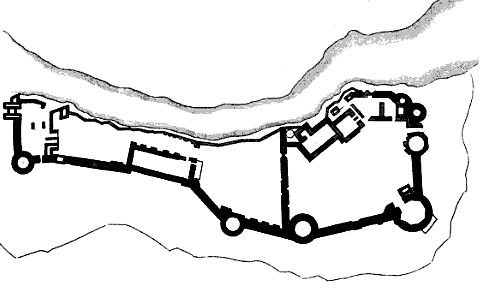 Chepstow Castle Plan.