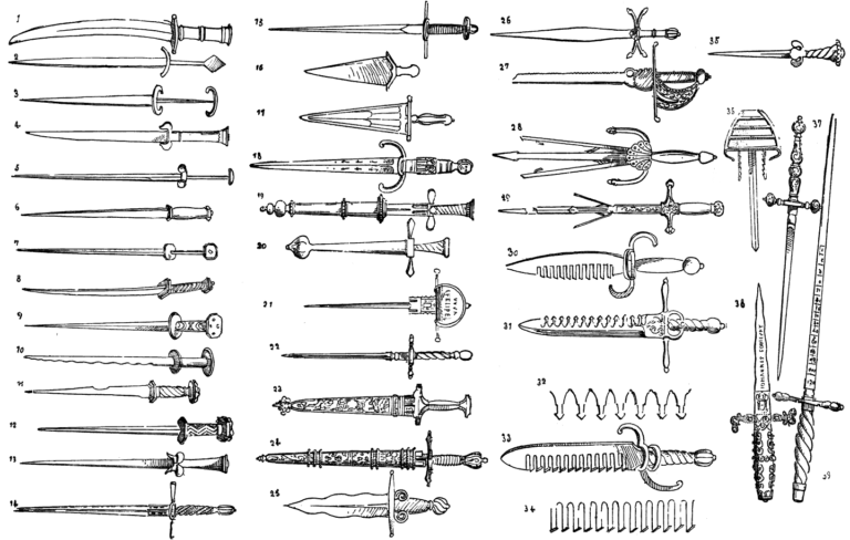 Different types of daggers