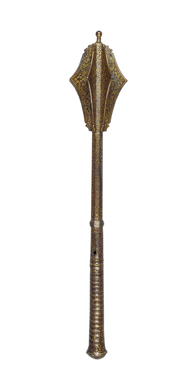 flanged mace weapon