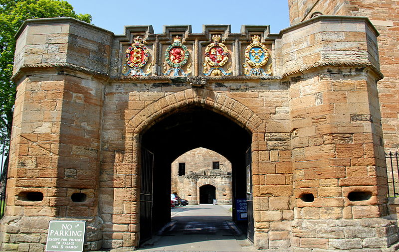 The fore entrance to Linlithgow Palace, built by King James V around 1533