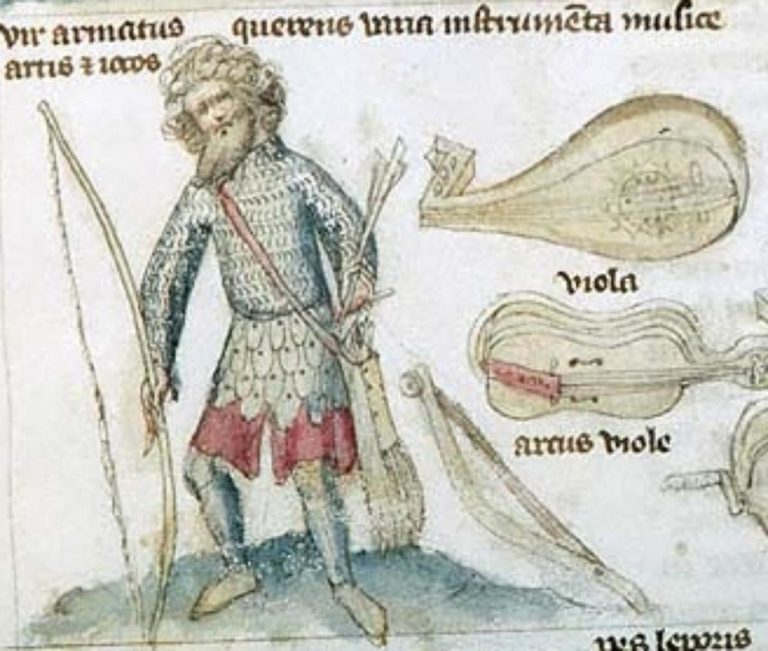 A longbowman from the Morgan M.785 Astrological treatises, 1401-1403.