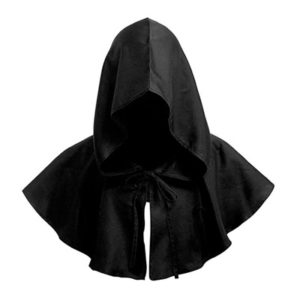 Liliam Cowl Hooded Cap in Black