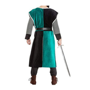 Medieval Clothing: Medieval Knight Tunic Black/Green