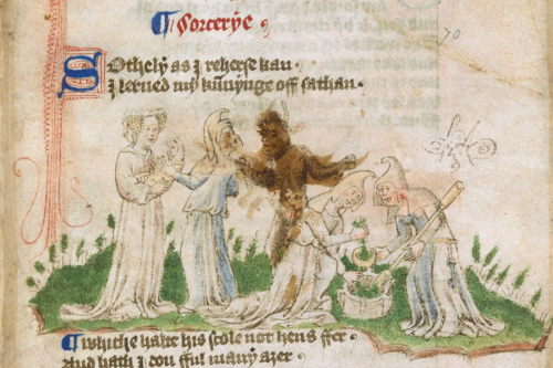 Witches colluding with a demon (2nd quarter of the 15th century)