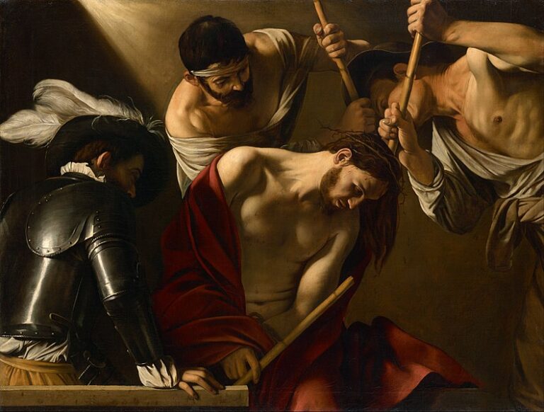 Caravaggio - The Crowning with Thorns, 1603