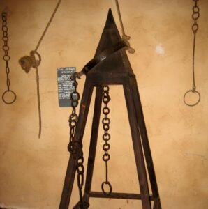 Medieval Torture Devices: The Judas Cradle. Image courtesy of Kate Skegg (CC).