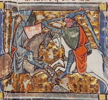 Gawain unwittingly fights Yvain