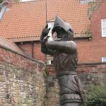 Statue of Harry Hotspur in Alnwick, Northumberland, unveiled in 2010