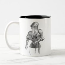 French Jousting Armour (Rennzeug, 1814-1879) Two-Tone Coffee Mug