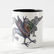 A knight attacking a Griffin Medieval England