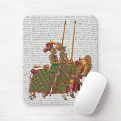 Medieval gift ideas: Jousting Knights Mousepad
