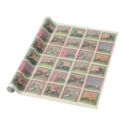 Medieval Animals Wrapping Paper